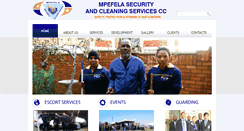 Desktop Screenshot of mpefelasecurity.co.za